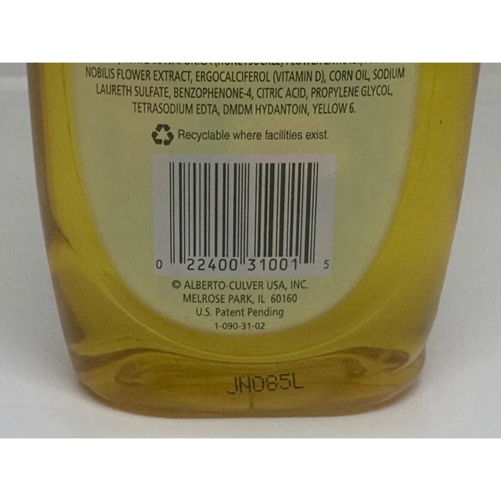 Alberto VO5 Vanilla Blossom Naturals Shampoo‎ 15Oz All Hair Types NEW 100% Full